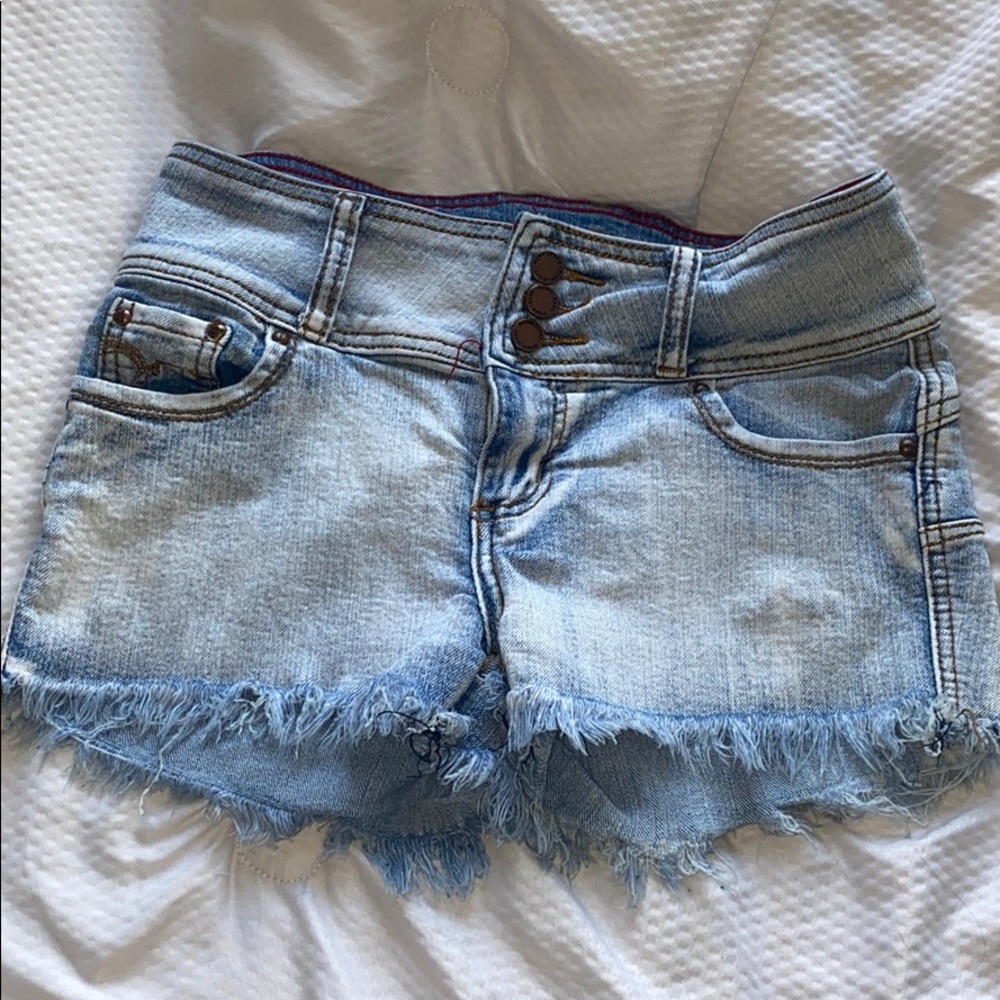 Light Wash Denim Shorts